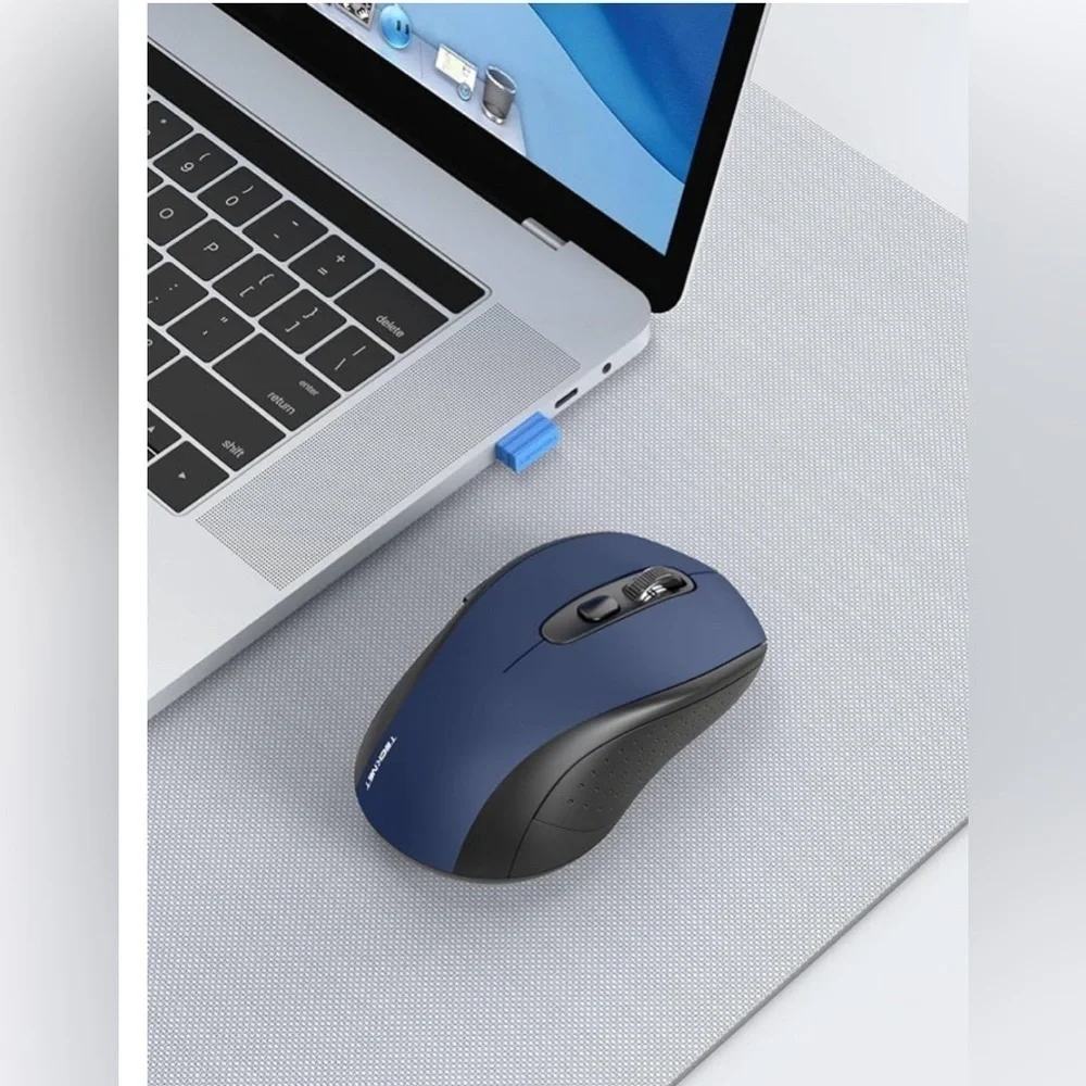 TECKNET CORDLESS MOUSE MODEL M003 NEW IN BOX BLUE